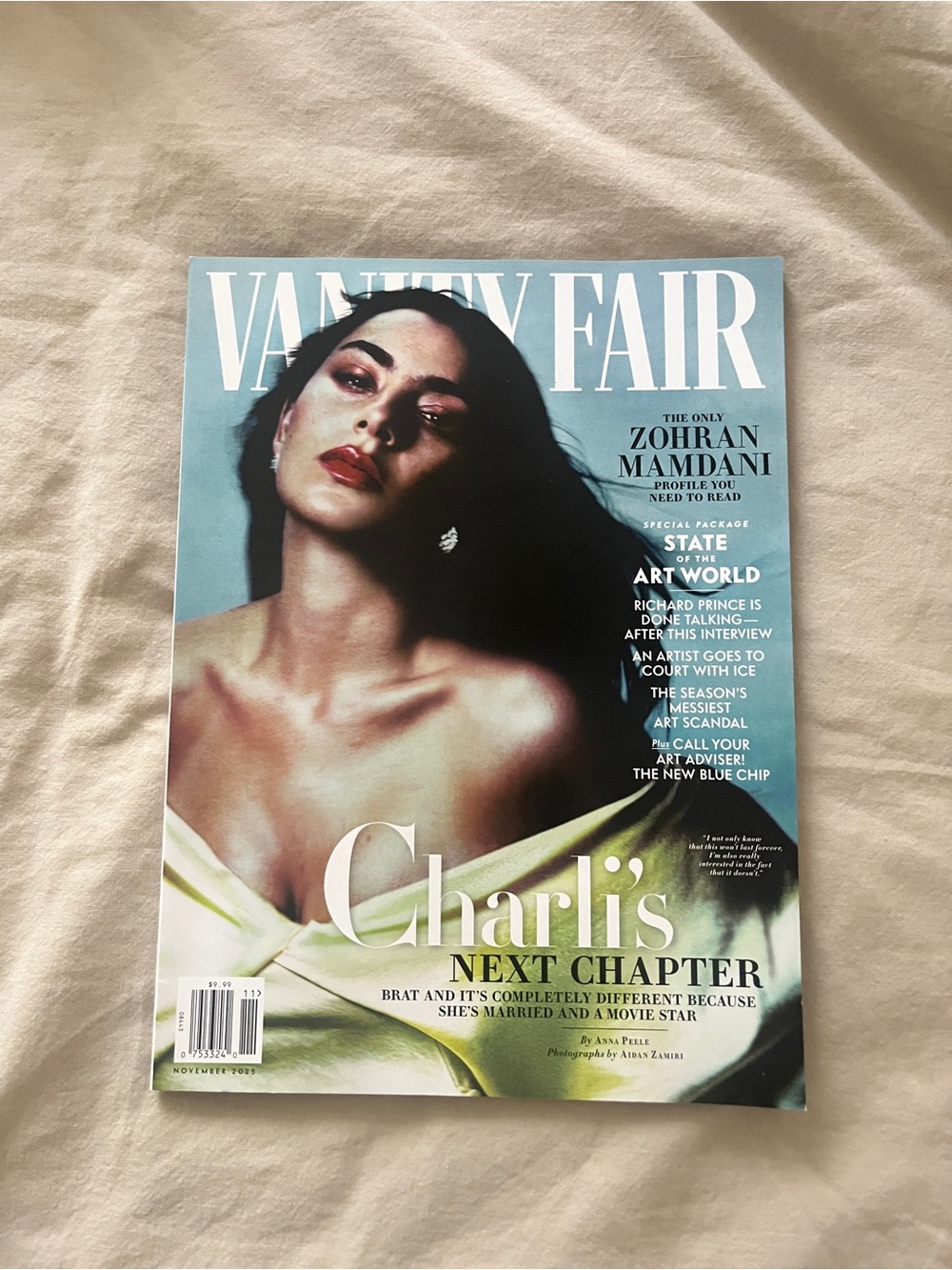 Charli XCX Vanity Fair November 2025 magazine
